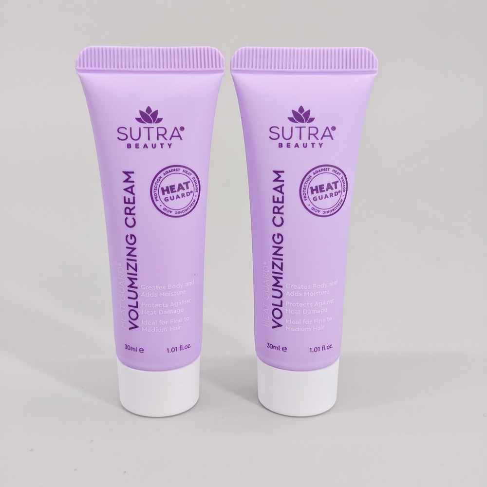 Sutra Beauty Heat Guard Volumizing Cream Lot of 2 1.01oz Hyaluronic Acid